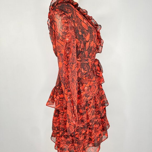 Buffalo, David Bitton - Red Snake Print Dress - Picture 5 of 8